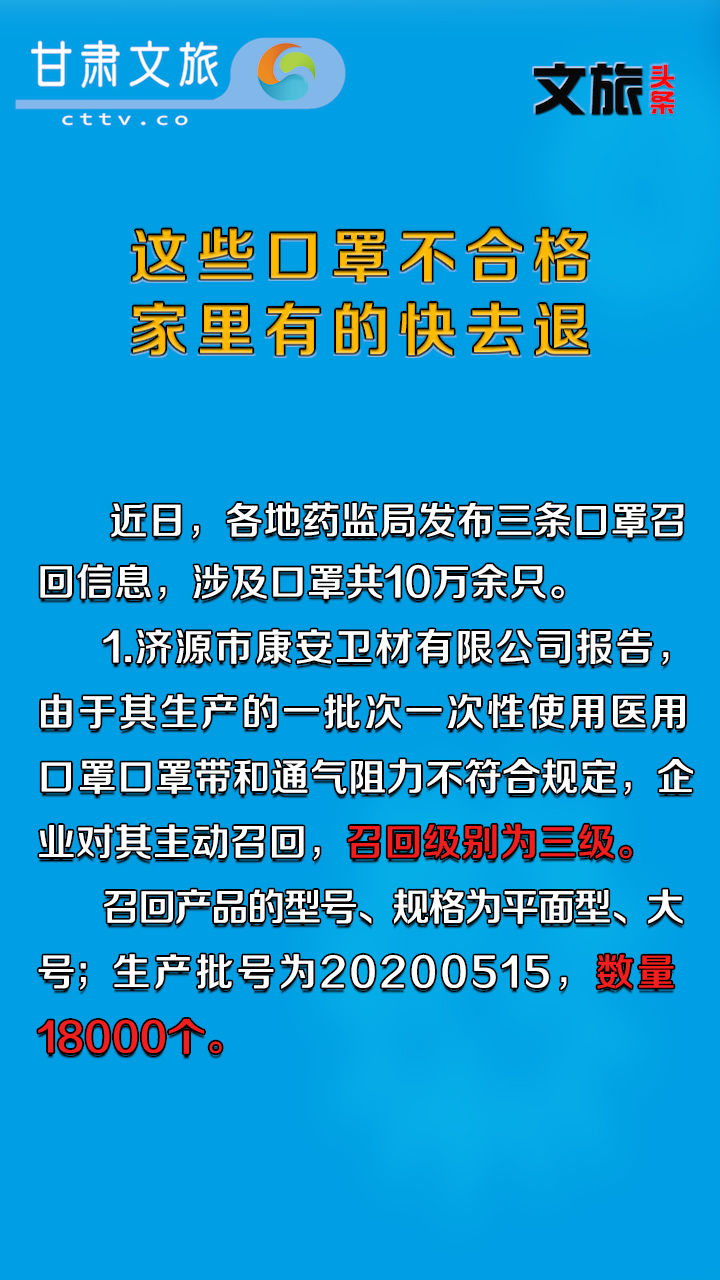 这些口罩不合格！家里有的快去退！